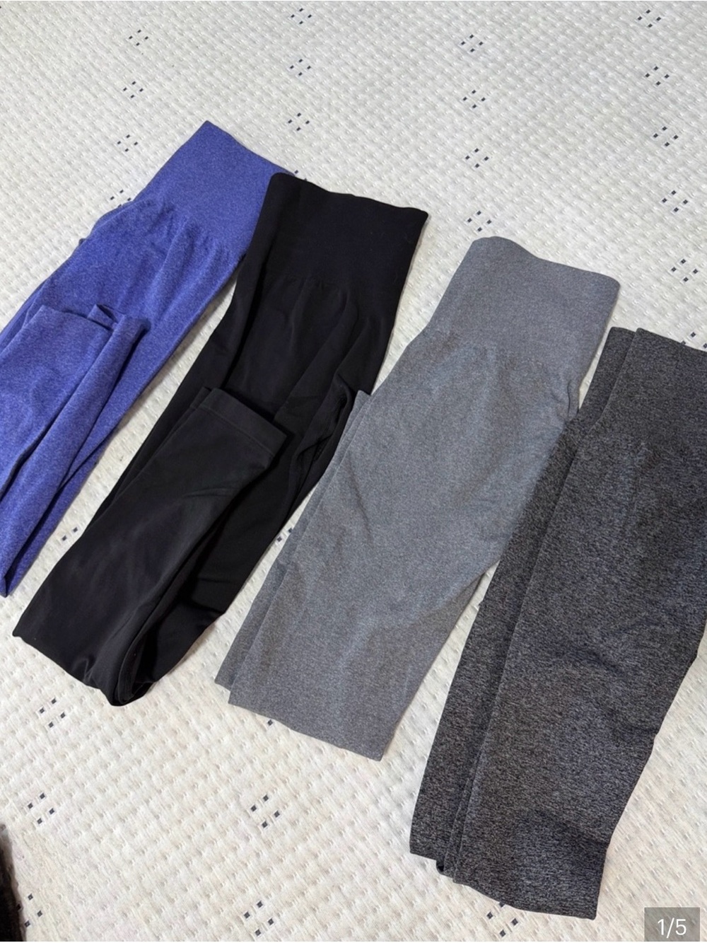 CRZ YOGA Leggings BUNDLE (7) Gray, Burgundy, Navy, etc - Picture 2 of 5